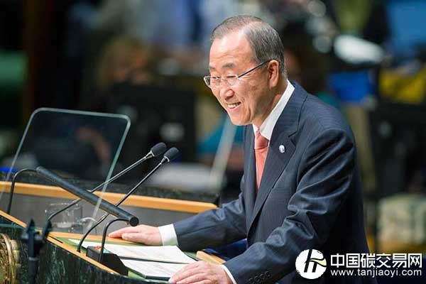 “聯(lián)合國秘書長潘基文：應(yīng)對氣候變化2015年希望看到全球行動”